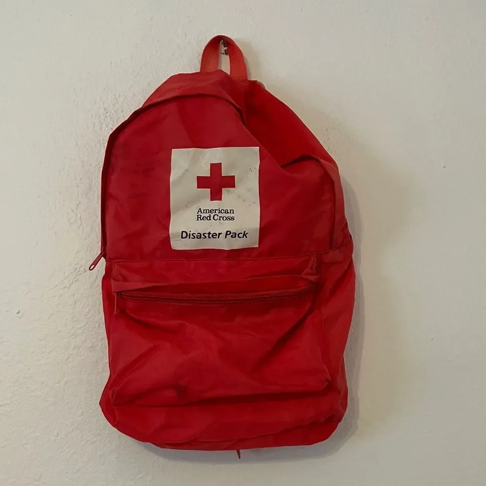 EMPTY American Red Cross Distaster Pack Backpack